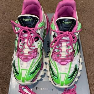 Balenciaga Track Pink and Green SZ 44 (US 11)